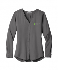 Port Authority® Ladies Long Sleeve Button-Front Blouse